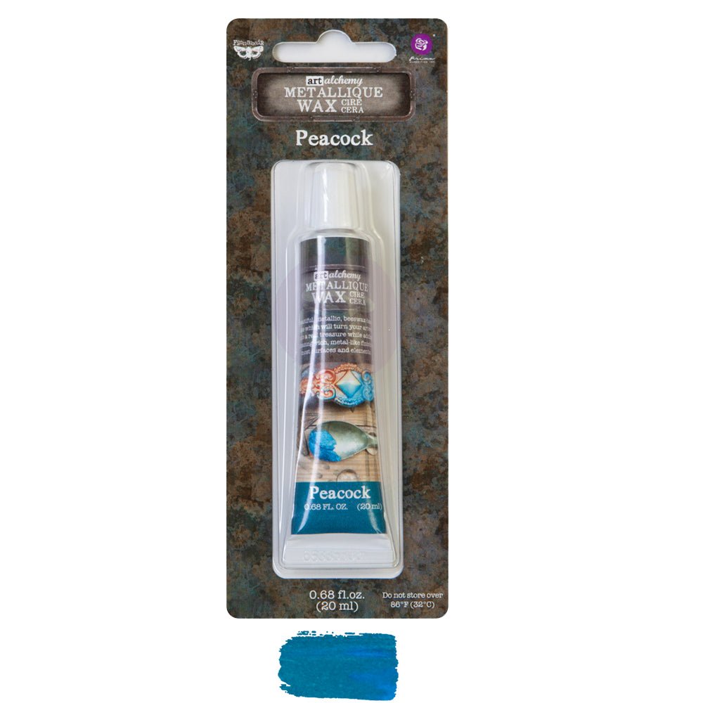 Metallique Decor Wax - Peacock - Art Alchemy 20ml - Gilding Waxes - Baillea's Interiors -