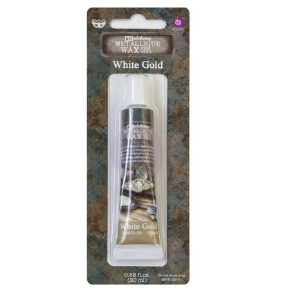 Metallique Decor Wax - WHITE GOLD - Art Alchemy 20ml - Gilding Waxes - Baillea's Interiors -