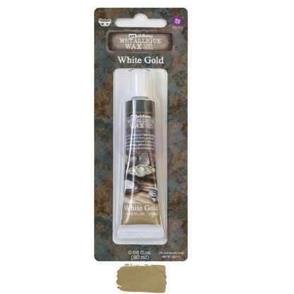 Metallique Decor Wax - WHITE GOLD - Art Alchemy 20ml - Gilding Waxes - Baillea's Interiors -