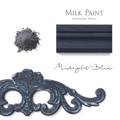 Midnight Blue - Milk Paint by Homestead House 50g and 300g - Paint - Milk - Baillea's Interiors -