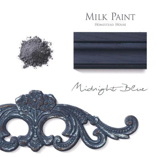 Midnight Blue - Milk Paint by Homestead House 50g and 300g - Paint - Milk - Baillea's Interiors -