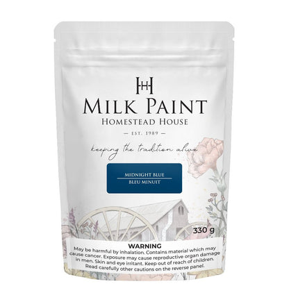 Midnight Blue - Milk Paint by Homestead House 50g and 300g - Paint - Milk - Baillea's Interiors -
