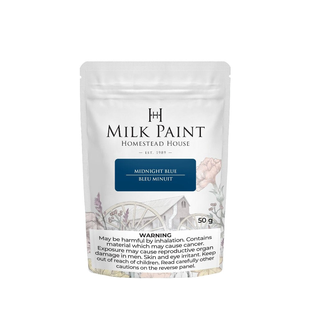 Midnight Blue - Milk Paint by Homestead House 50g and 300g - Paint - Milk - Baillea's Interiors -