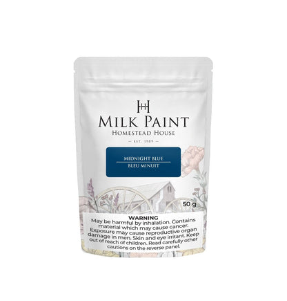 Midnight Blue - Milk Paint by Homestead House 50g and 300g - Paint - Milk - Baillea's Interiors -