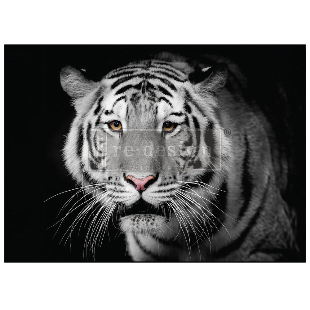 MONOCHROME MAJESTY - A1 Rice Paper for Decoupage - LARGE - 59.4cm x 84.1cm - Re-Design with Prima - Decoupage - Baillea's Interiors -