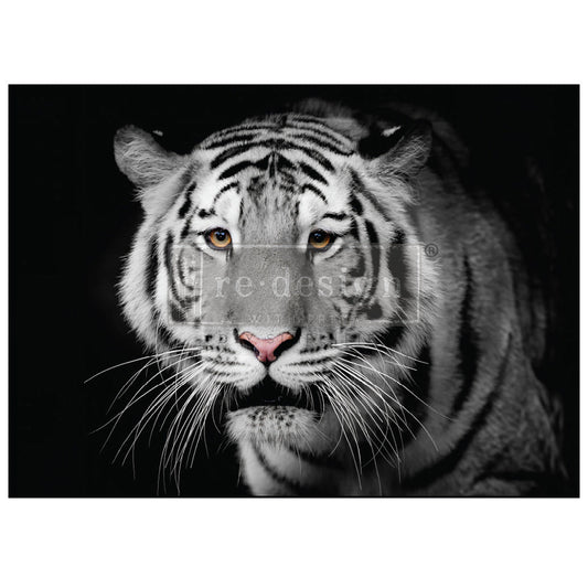 MONOCHROME MAJESTY - A1 Rice Paper for Decoupage - LARGE - 59.4cm x 84.1cm - Re-Design with Prima - Decoupage - Baillea's Interiors -