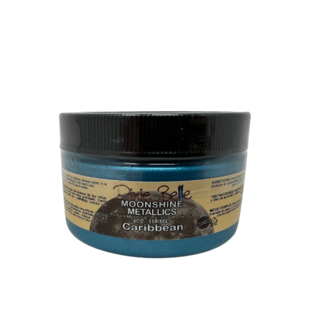 MOONSHINE METALLIC - Caribbean - Dixie Belle - 4oz/118ml - 16oz/473ml - Paint - Metallic - Baillea's Interiors -