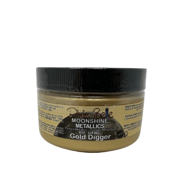 MOONSHINE METALLIC - Gold Digger - Dixie Belle - 4oz/118ml - 16oz/473ml - Paint - Metallic - Baillea's Interiors -