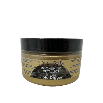 MOONSHINE METALLIC - Gold Digger - Dixie Belle - 4oz/118ml - 16oz/473ml - Paint - Metallic - Baillea's Interiors -