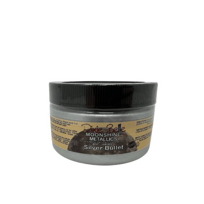 MOONSHINE METALLIC - Silver Bullet - Dixie Belle - 4oz/118ml - 16oz/473ml - Paint - Metallic - Baillea's Interiors -
