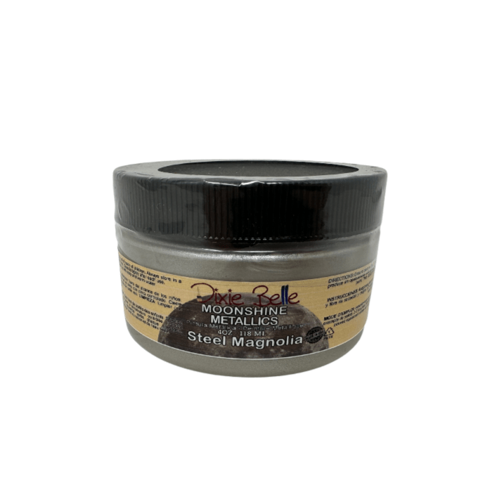 MOONSHINE METALLIC - Steel Magnolia - Dixie Belle - 4oz/118ml - 16oz/473ml - Paint - Metallic - Baillea's Interiors -