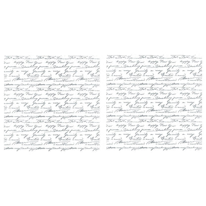 My Diary Silver - 30cm x 30cm x 2 Sheets - Hokus Pokus Rub On Decor Transfer Decal - Furniture Transfer - Baillea's Interiors -