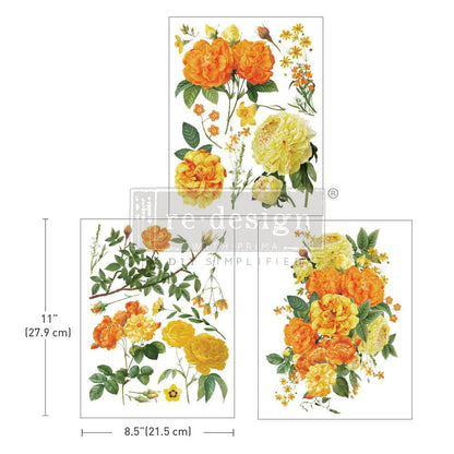 MY HONEY - 3 sheets - 21.5cm x 27.9cm each - Redesign Decor Transfer Decal - Furniture Transfer - Baillea's Interiors -