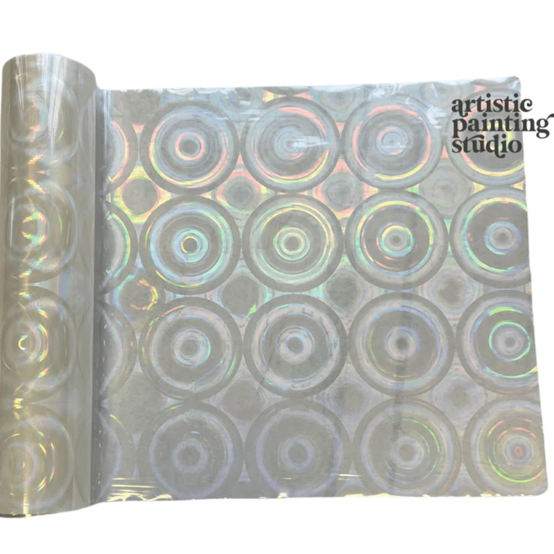 Nellie Hologram Transparent - Rub On Metallic Foil by APS - Textile Friendly - Foils - Baillea's Interiors -