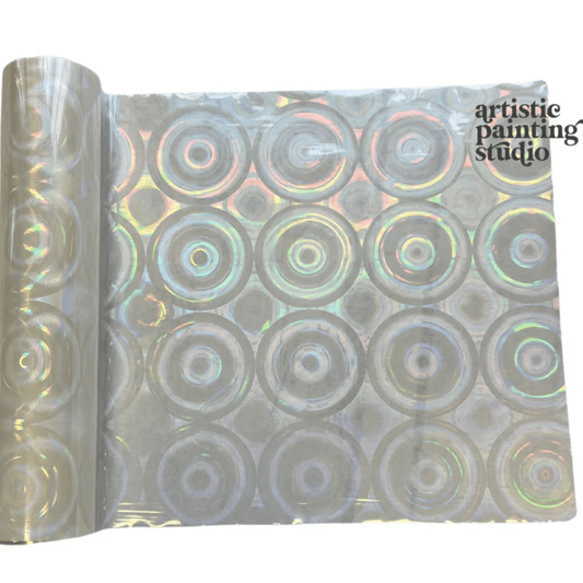 Nellie Hologram Transparent - Rub On Metallic Foil by APS - Textile Friendly - Foils - Baillea's Interiors -