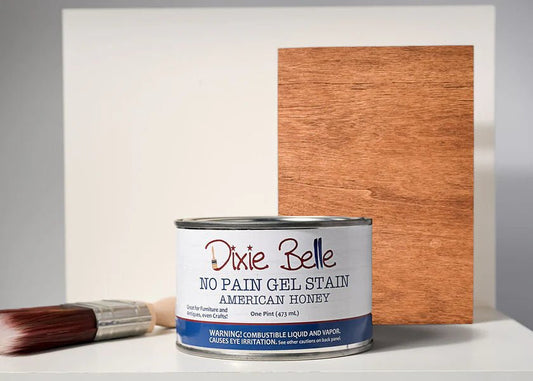 No Pain Gel Stain - American Honey - Dixie Belle Oil Based Wood Stain - Stain - Baillea's Interiors -