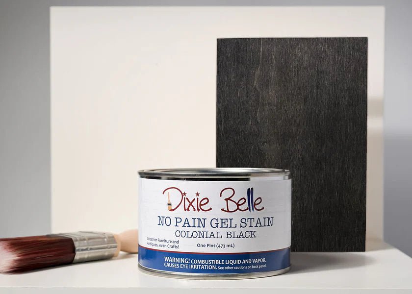 No Pain Gel Stain - Colonial Black - Dixie Belle Oil Based Gel Stain - Stain - Baillea's Interiors -