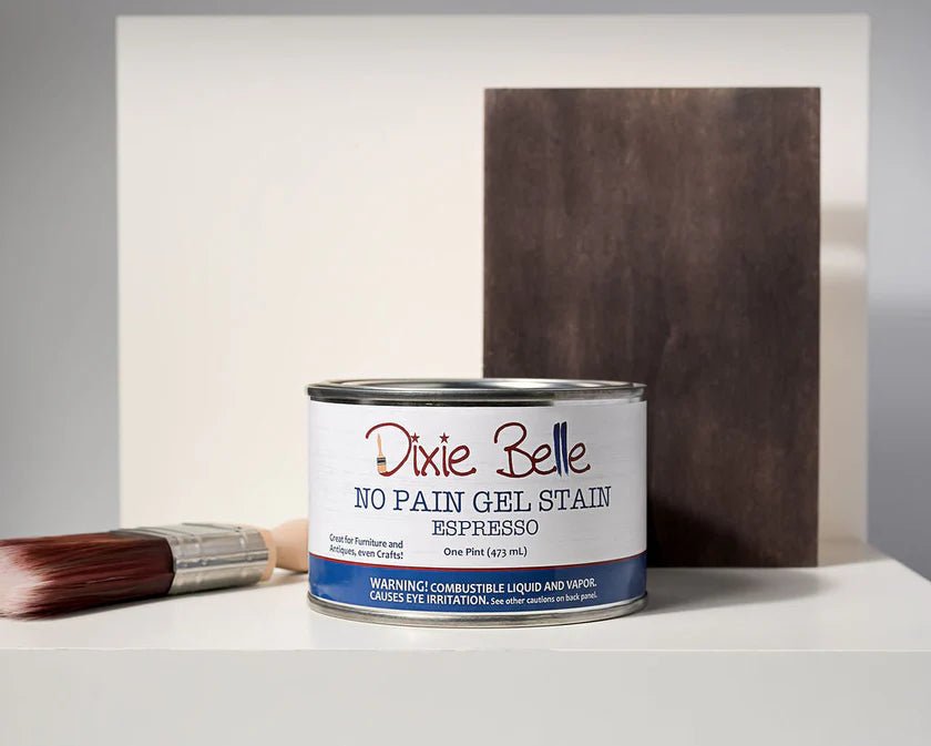 No Pain Gel Stain - Espresso - Dixie Belle Oil Based Wood Stain - Stain - Baillea's Interiors -