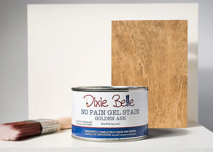No Pain Gel Stain - Golden Ash - Dixie Belle Oil Based Wood Stain - Stain - Baillea's Interiors -
