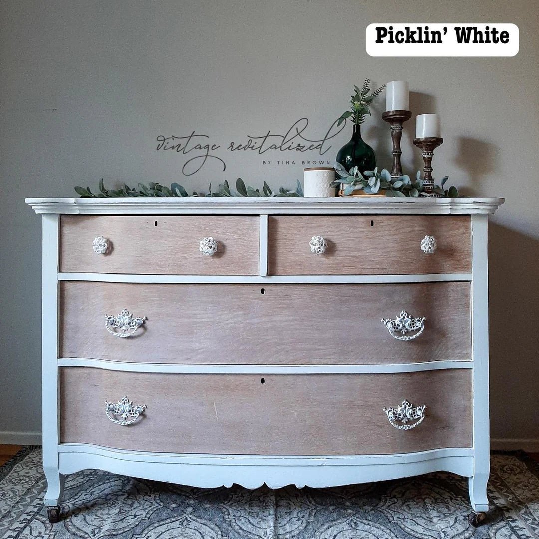 No Pain Gel Stain - Picklin' White - Dixie Belle Oil Based Wood Stain - Stain - Baillea's Interiors -