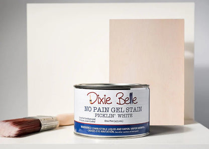 No Pain Gel Stain - Picklin' White - Dixie Belle Oil Based Wood Stain - Stain - Baillea's Interiors -