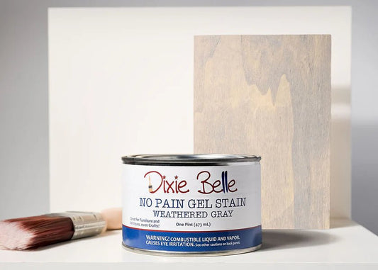No Pain Gel Stain - Weathered Gray - Dixie Belle Oil Based Wood Stain - Stain - Baillea's Interiors -
