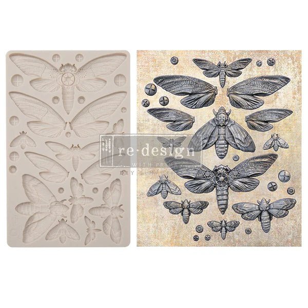 NOCTURNAL INSECTS Decor Mould - Re-Design with Prima 5" x 8" - Moulds - Baillea's Interiors -