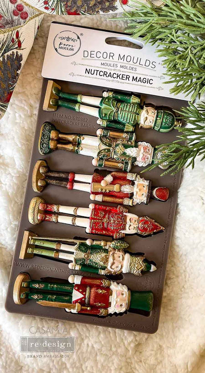 NUTCRACKER MAGIC Decor Mould Re-Design with Prima 8" x 5" - Moulds - Baillea's Interiors -