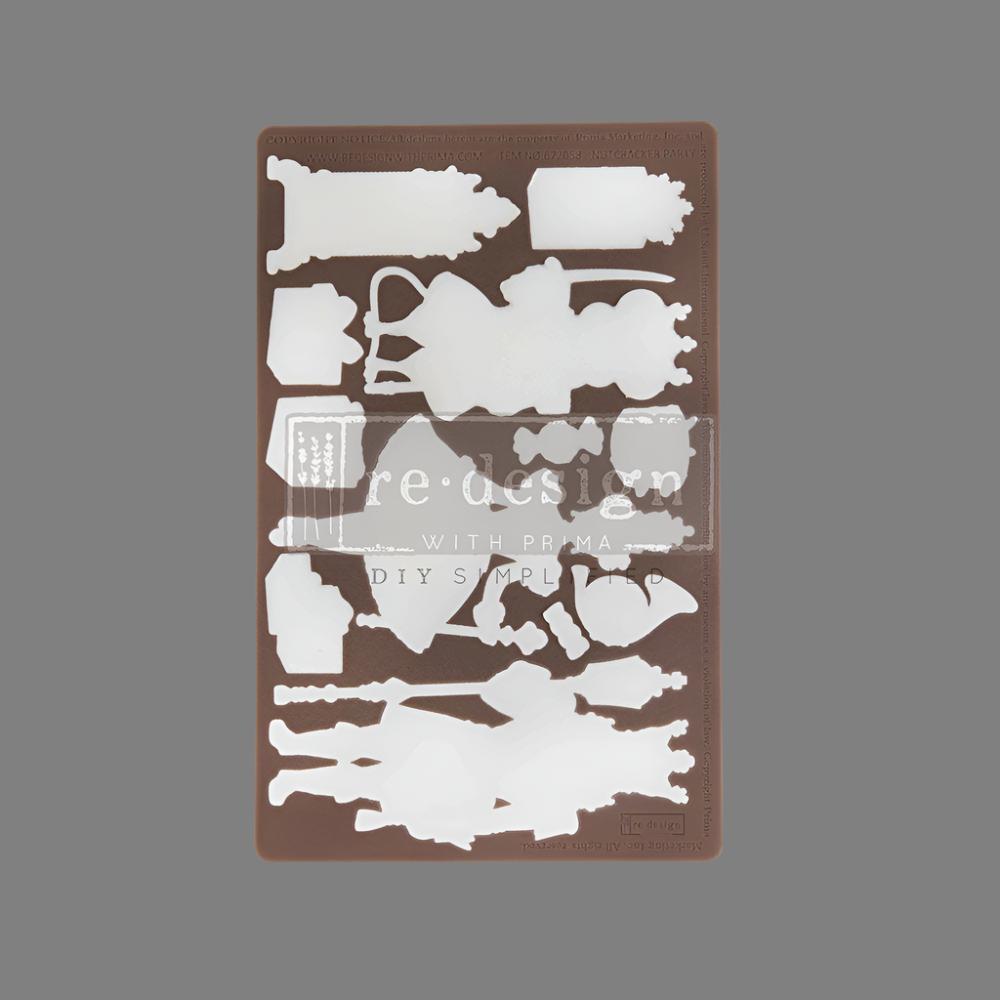 NUTCRACKER PARTY - Decor Mould Re-Design with Prima 8" x 5" - Moulds - Baillea's Interiors -