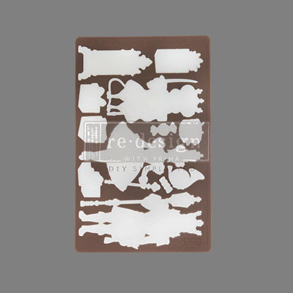 NUTCRACKER PARTY - Decor Mould Re-Design with Prima 8" x 5" - Moulds - Baillea's Interiors -