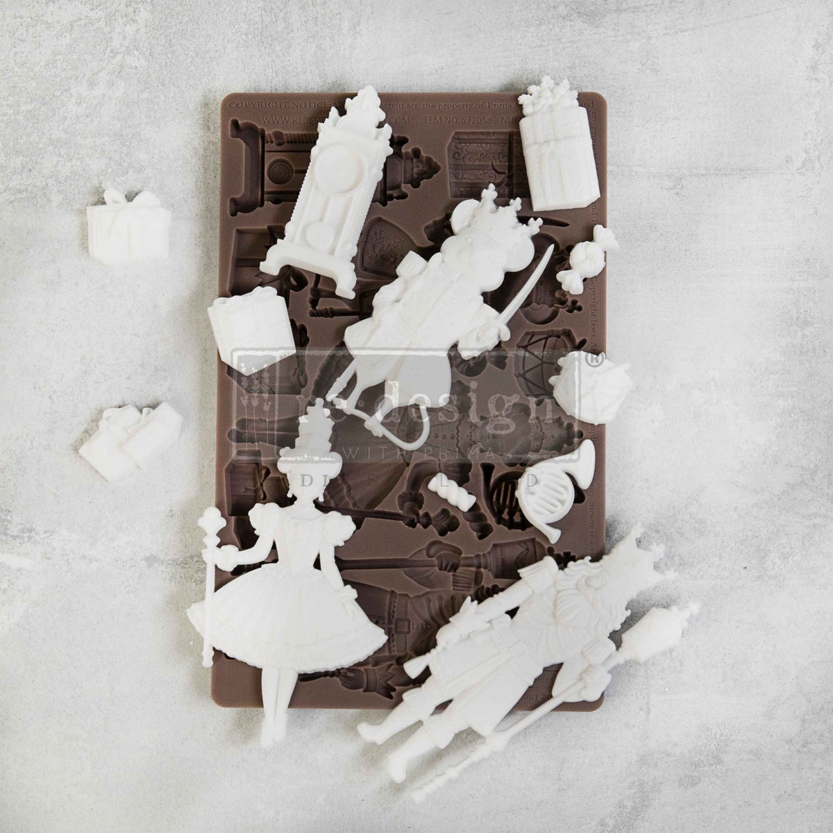 NUTCRACKER PARTY - Decor Mould Re-Design with Prima 8" x 5" - Moulds - Baillea's Interiors -