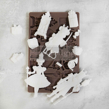 NUTCRACKER PARTY - Decor Mould Re-Design with Prima 8" x 5" - Moulds - Baillea's Interiors -