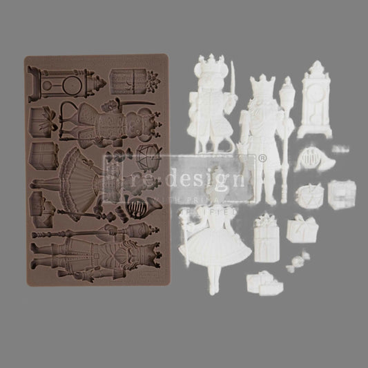 NUTCRACKER PARTY - Decor Mould Re-Design with Prima 8" x 5" - Moulds - Baillea's Interiors -