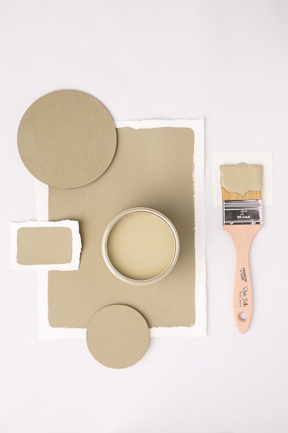 OLIVE WOOD - Dixie Belle - Muted Green Chalk Mineral Paint - 118ml/4oz - 236ml/8oz - 473ml/16oz - 96ml/32oz - Paint - Chalk and Mineral - Baillea's Interiors -