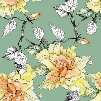 Pastel Florals - Mint by Michelle Decoupage Tissue Paper - (pk of 3) - Decoupage - Baillea's Interiors -