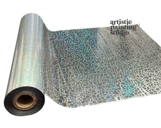 PEBBLY HOLOGRAM (Transparent) - Rub On Metallic Foil by APS - Textile Friendly - Foils - Baillea's Interiors -