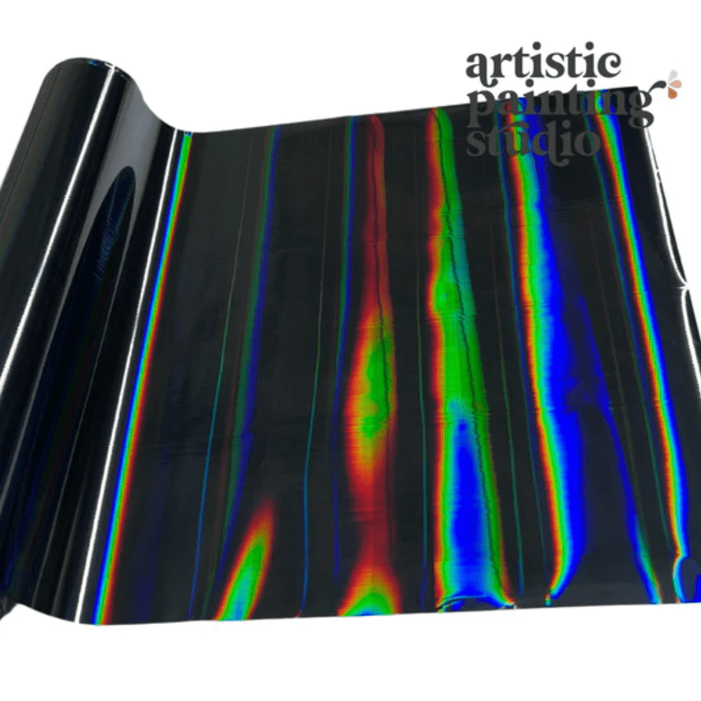 PILLAR BLACK - Holographic - Rub On Metallic Foil by APS - Textile Friendly - Foils - Baillea's Interiors -