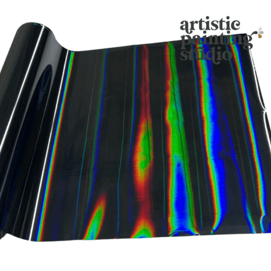PILLAR BLACK - Holographic - Rub On Metallic Foil by APS - Textile Friendly - Foils - Baillea's Interiors -