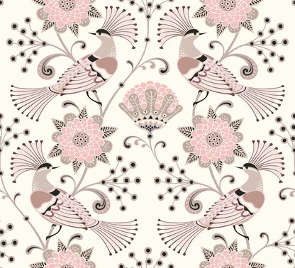 Pink Peacocks - Mint by Michelle Decoupage Tissue Paper - (pk of 3) - Decoupage - Baillea's Interiors -