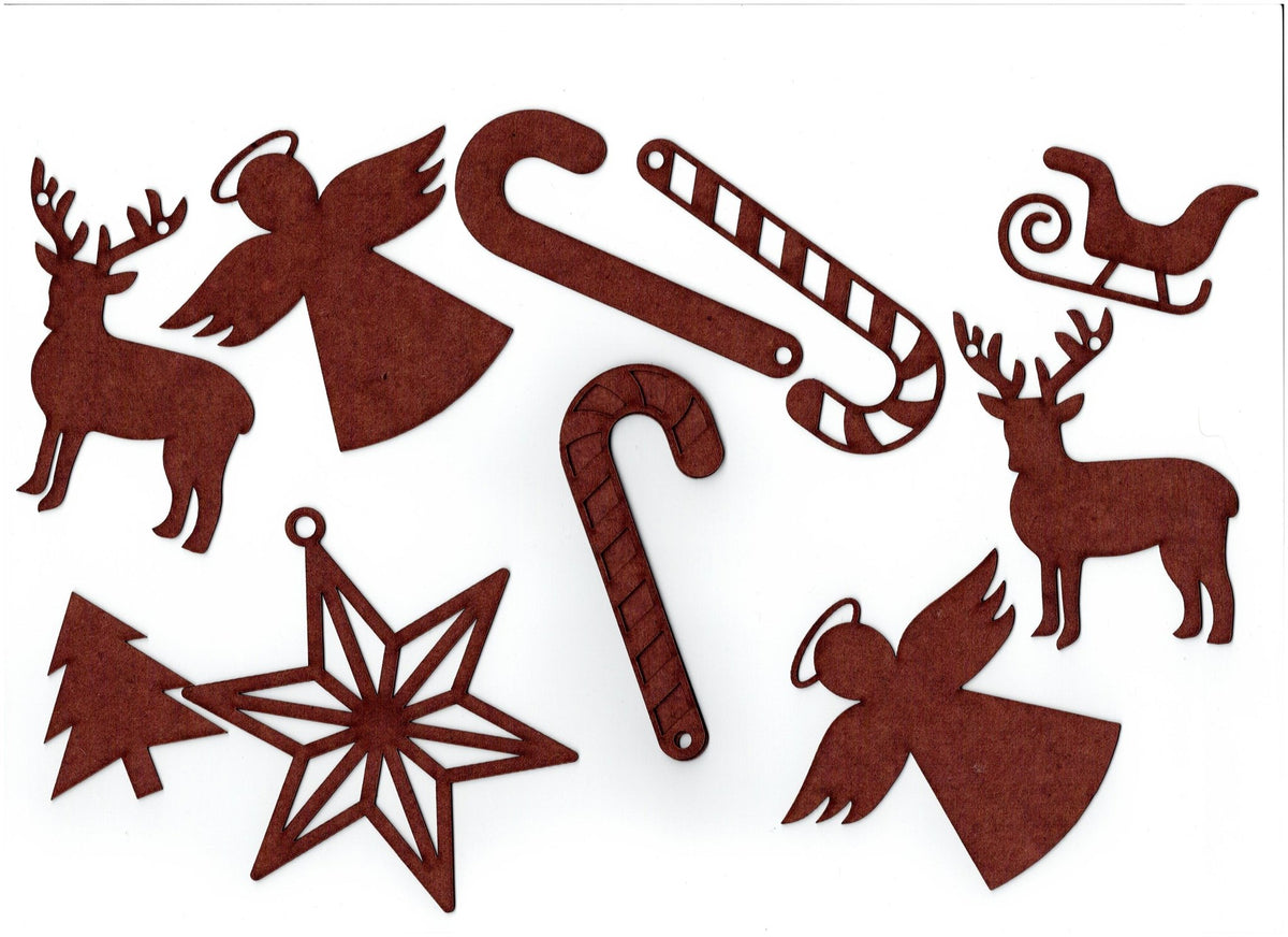 PolyOnlay Christmas Shape pack - detailed- 28 piece - Moulding - Baillea's Interiors -