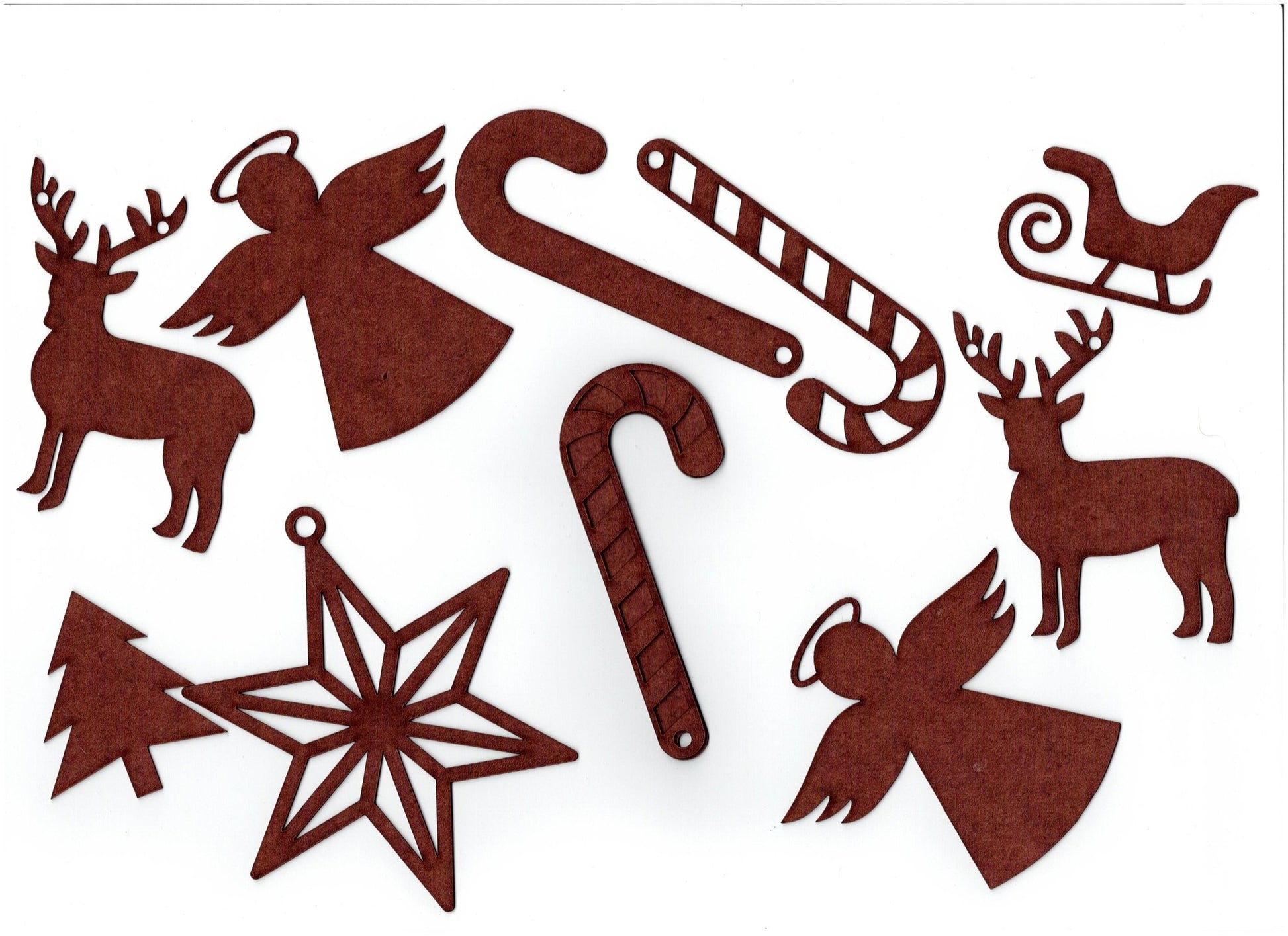 PolyOnlay Christmas Shape pack - detailed- 28 piece - Moulding - Baillea's Interiors -