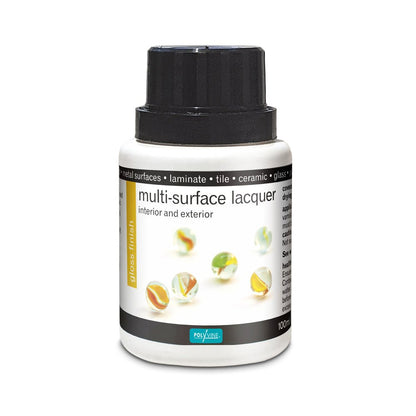 Polyvine Multi Surface (Crystal Clear) Lacquer - Gloss Finish - 100ml, 500ml, 1 litre - Varnish - Baillea's Interiors -
