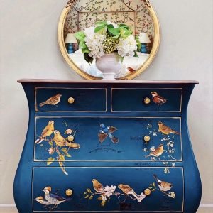 POSTAL BIRDS - 24" x 35" - Redesign Decor Transfer Decal - Furniture Transfer - Baillea's Interiors -
