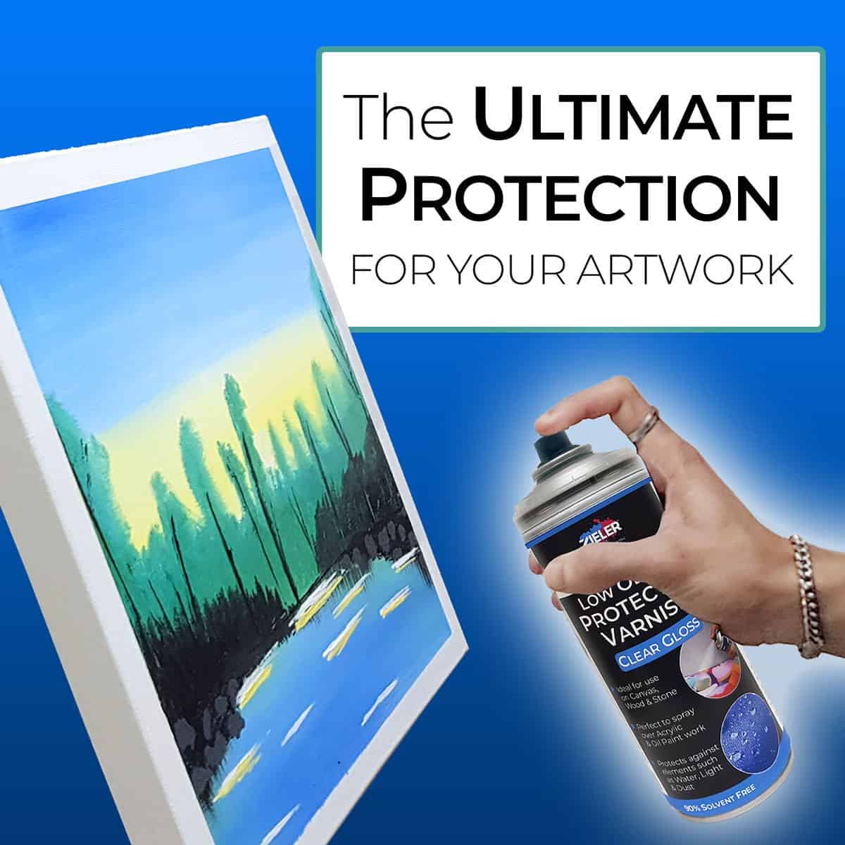 Premium Low Odour Protective Varnish Spray - Clear Gloss (400ml) - by Zieler (UK Only) - Varnish - Baillea's Interiors -