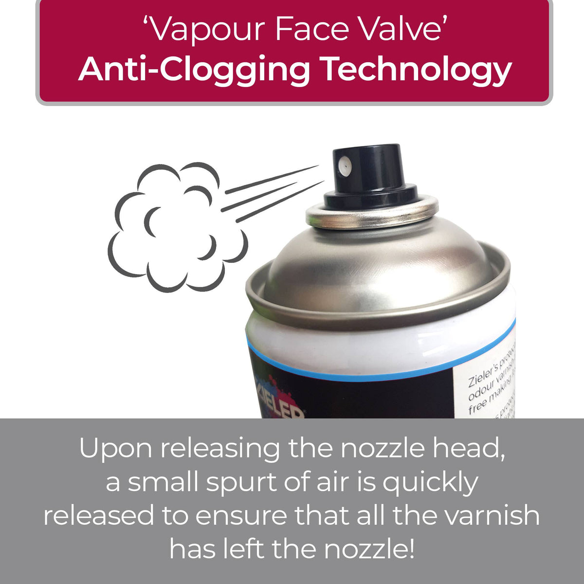 Premium Low Odour Protective Varnish Spray - Clear Gloss (400ml) - by Zieler (UK Only) - Varnish - Baillea's Interiors -