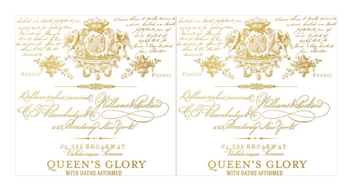 Queens Glory - 30cm x 30cm x 2 sheets - Redesign Decor Transfer Decal - Furniture Transfer - Baillea's Interiors -
