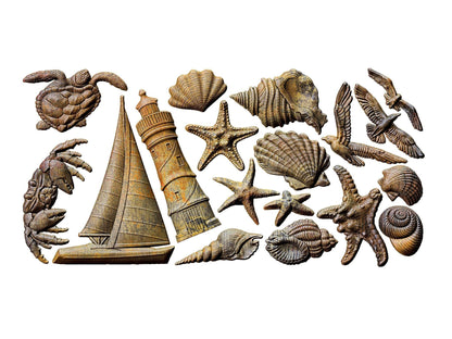 Reef Elegancy Decor Mould Re-Design with Prima 5" x 10" - Moulds - Baillea's Interiors -