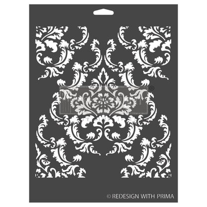 REGAL STRIAE Decor Stencils 22.9cm x 30.5cm by ReDesign with Prima - Stencil - Baillea's Interiors -