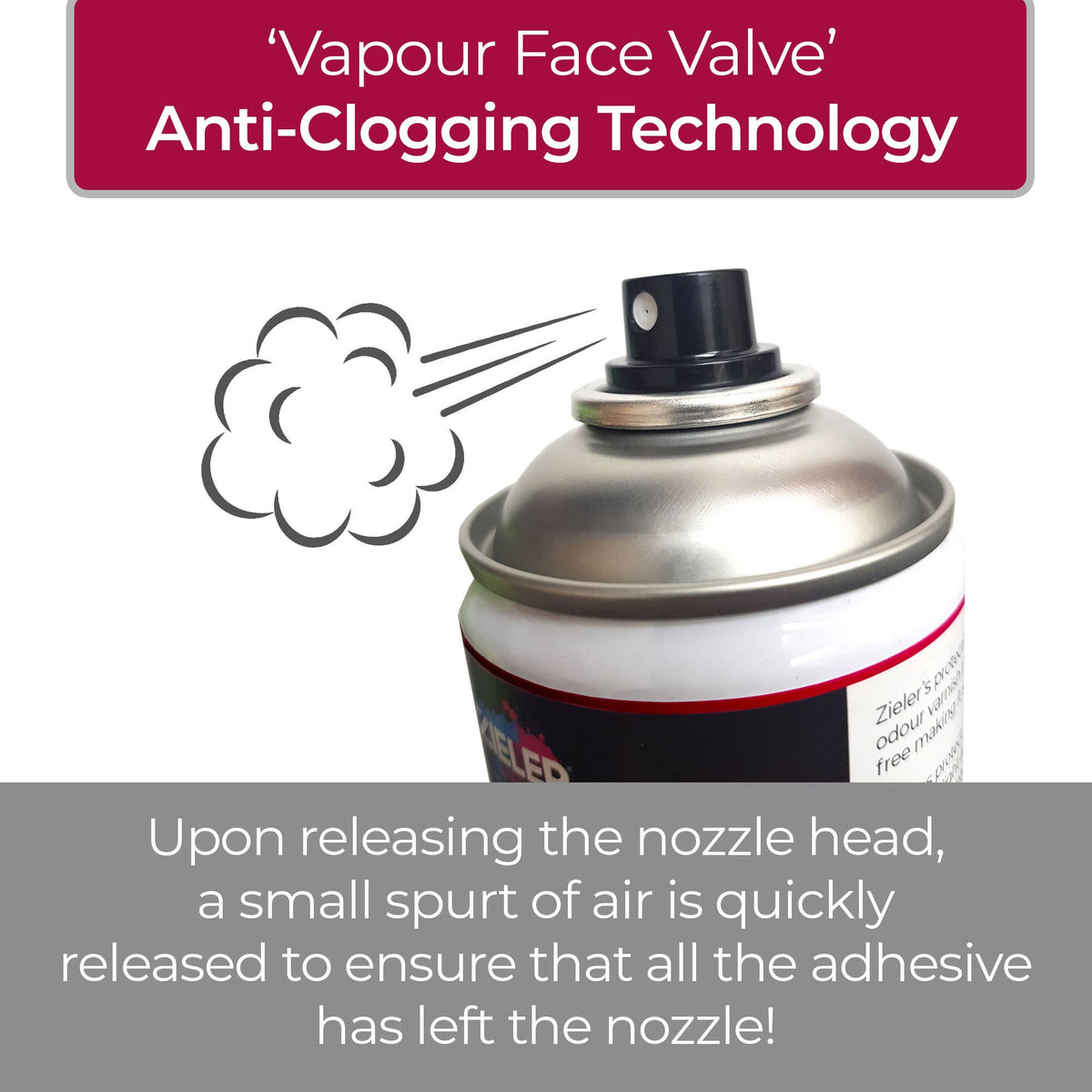 Repositionable Adhesive Mount Spray 400ml - by Zieler (UK ONLY) - Stencil - Baillea's Interiors -