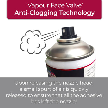 Repositionable Adhesive Mount Spray 400ml - by Zieler (UK ONLY) - Stencil - Baillea's Interiors -